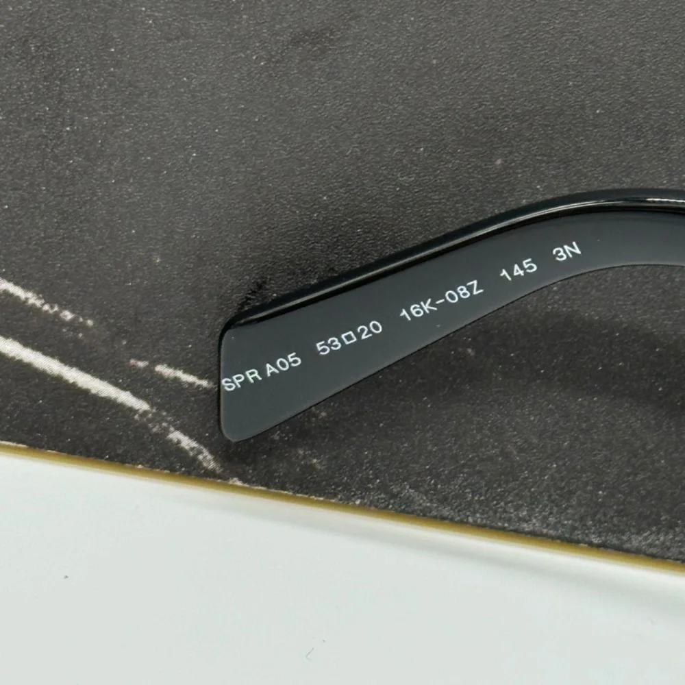 NEW PR A05S 16K08Z PRADA BLACK GREY SQUARE SPR A05 16K08Z UNISEX SUNGLASSES